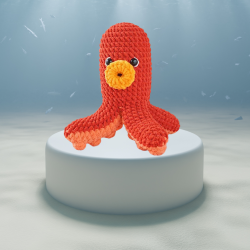Jun-ho the Hot Dog Octopus Amigurumi Plush