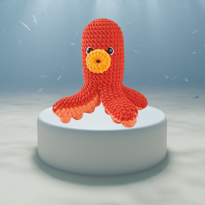 Jun-ho the Hot Dog Octopus Amigurumi Plush