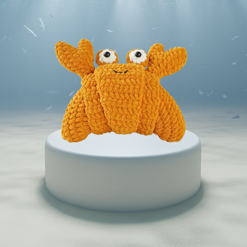 Clawrence the Crab Croissant Amigurumi Plush – Pâtisserie Pier Snackimal