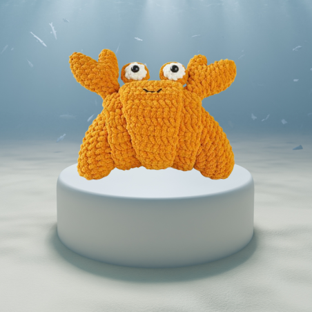 Clawrence the Crab Croissant Amigurumi Plush – Pâtisserie Pier Snackimal