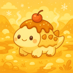 Holly the Pudding Ankyloburger Amigurumi Plush – Festive Treatosaurs